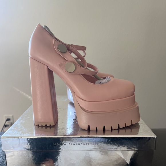 AKIRA AZALEA WANG VIOLINA PINK CHUNKY PLATFORM PUMP Size 7.57.5 - Picture 1 of 10